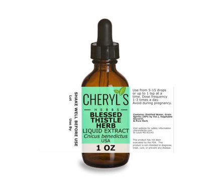 BLESSED THISTLE HERB LIQUID EXTRACT * - Cheryls Herbs