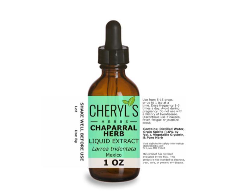 CHAPARRAL LEAF AND FLOWER LIQUID EXTRACT * - Cheryls Herbs