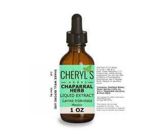 CHAPARRAL LEAF AND FLOWER LIQUID EXTRACT * - Cheryls Herbs