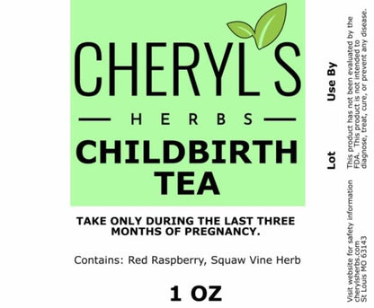 CHILDBIRTH TEA - Cheryls Herbs