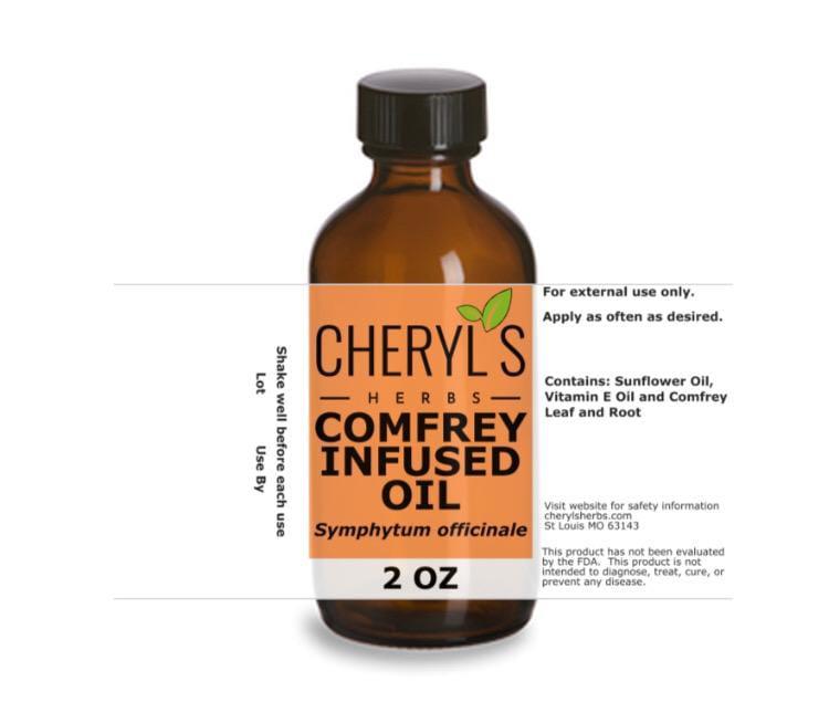 COMFREY INFUSED OIL - Cheryls Herbs