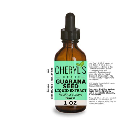 GUARANA SEED LIQUID EXTRACT * - Cheryls Herbs