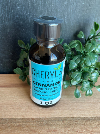 CINNAMON GLYCERIN EXTRACT - Cheryls Herbs