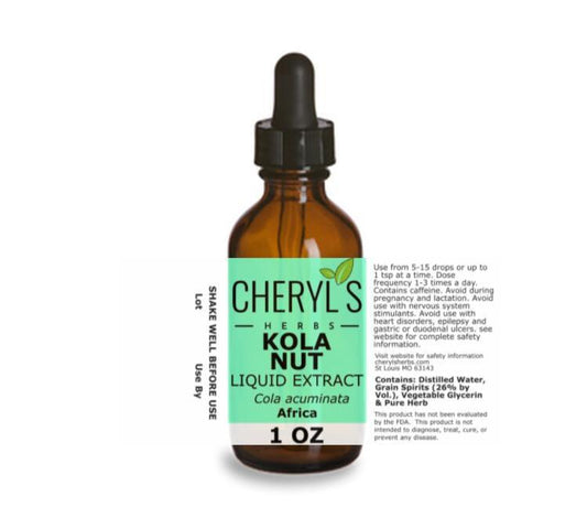 KOLA NUT LIQUID EXTRACT * - Cheryls Herbs