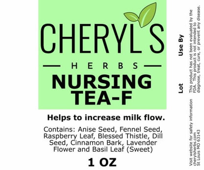 NURSING F TEA - 100% ORGANIC - Cheryls Herbs