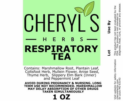 RESPIRATORY TEA - 100% ORGANIC - Cheryls Herbs