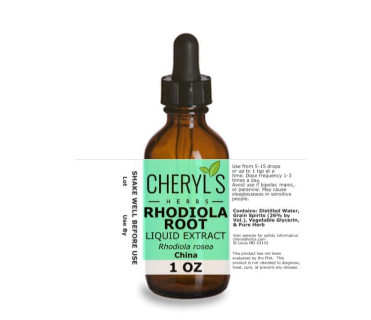 RHODIOLA ROOT LIQUID EXTRACT - Cheryls Herbs