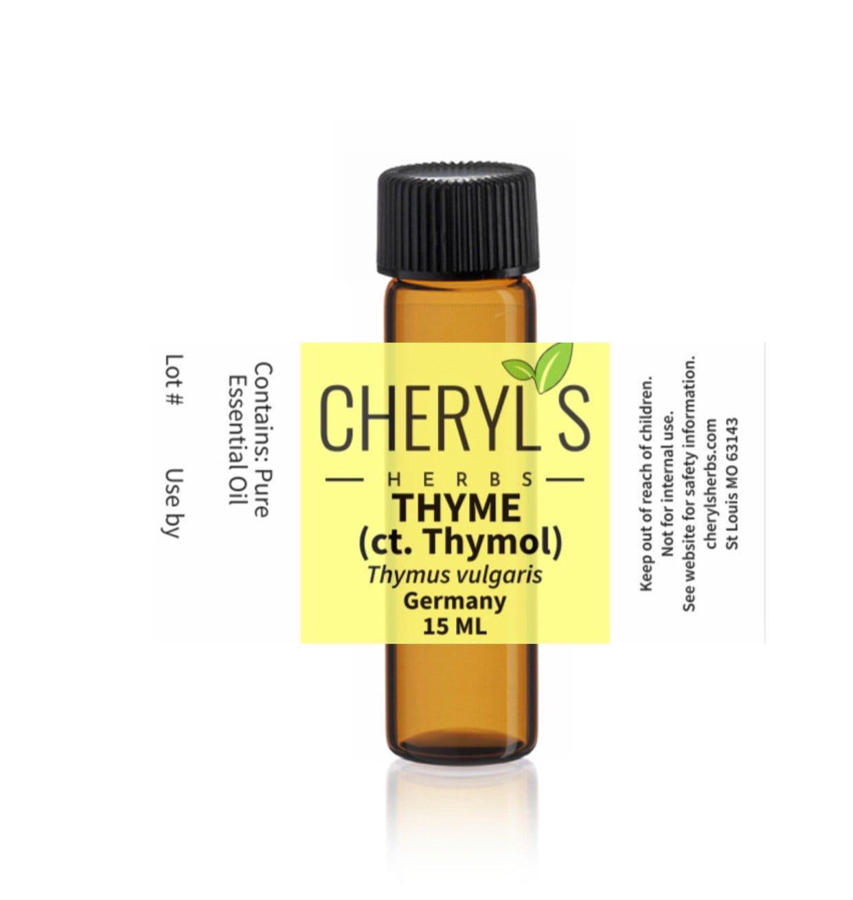 THYME ct. Thymol, RED ESSENTIAL OIL - Cheryls Herbs