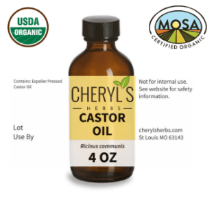 CASTOR OIL - ORGANIC - Cheryls Herbs