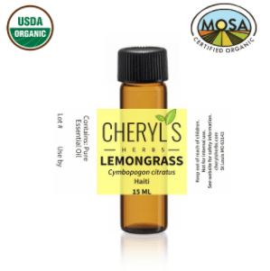 LEMONGRASS ESSENTIAL OIL - 100% ORGANIC - Cheryls Herbs