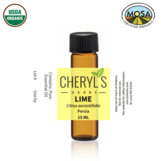 LIME COLD PRESSED ESSENTIAL OIL - ORGANIC - Cheryls Herbs