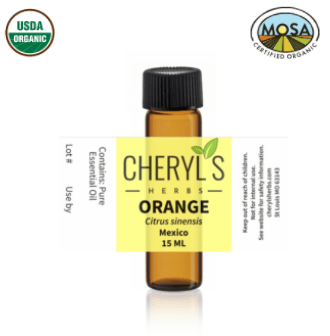 ORANGE ESSENTIAL OIL - ORGANIC - Cheryls Herbs