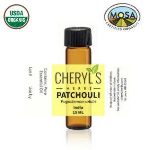 PATCHOULI ESSENTIAL OIL - 100% ORGANIC - Cheryls Herbs