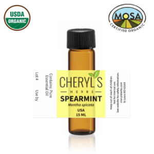 SPEARMINT ESSENTIAL OIL - 100% ORGANIC - Cheryls Herbs