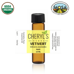 VETIVERT ESSENTIAL OIL - 100% ORGANIC - Cheryls Herbs